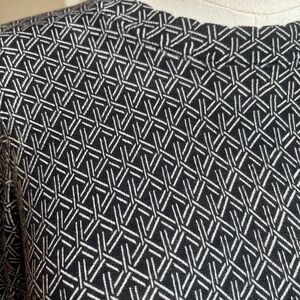 Banana Republic Lightweight Cotton Pullover Sweater Black Pattern Sz S